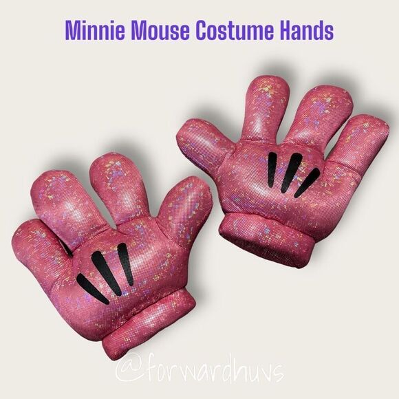Disney Parks Minnie Mouse 10” Sparkling Costume Gloves (Pair) - Picture 4 of 12